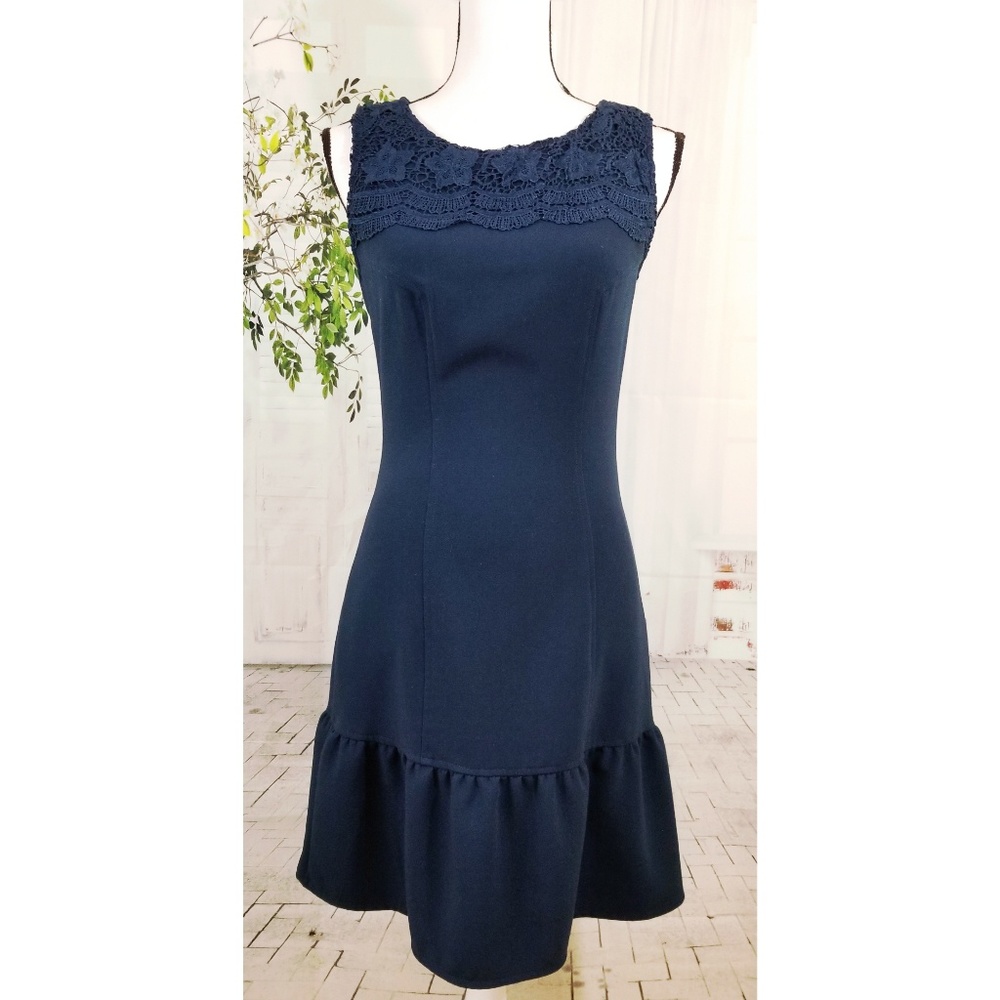Green Darling dress ruffled midi a-line size S